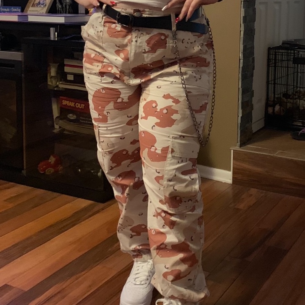 Pink camo pants